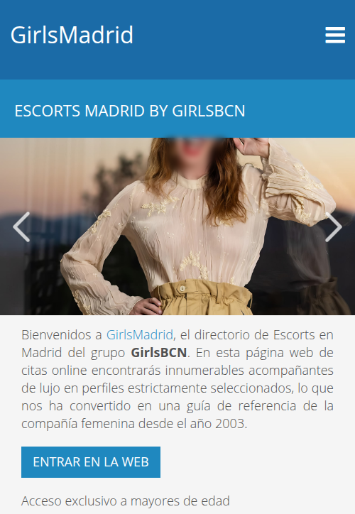GirlsMadrid Diretório Escorts Madrid