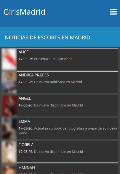 Notícias GirlsMadrid